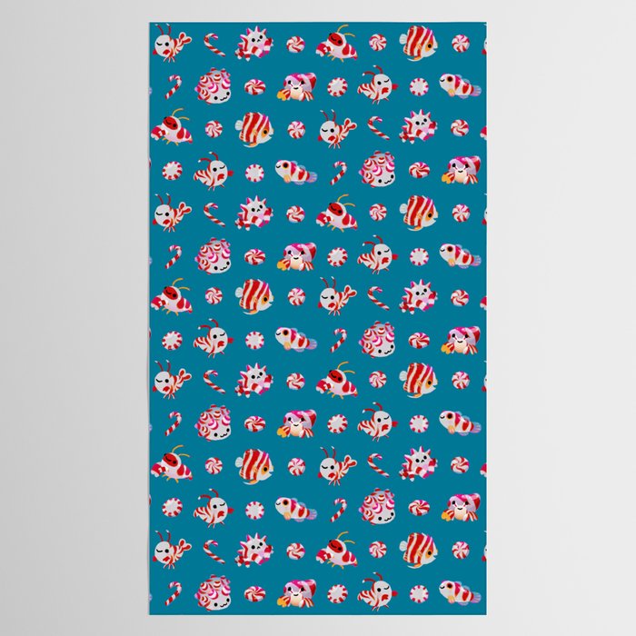 Sea Peppermint Candies Tablecloth Gallery Image 2