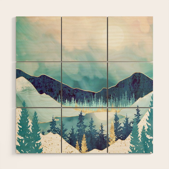 Sky Reflection Wood Wall Art Gallery Image 1