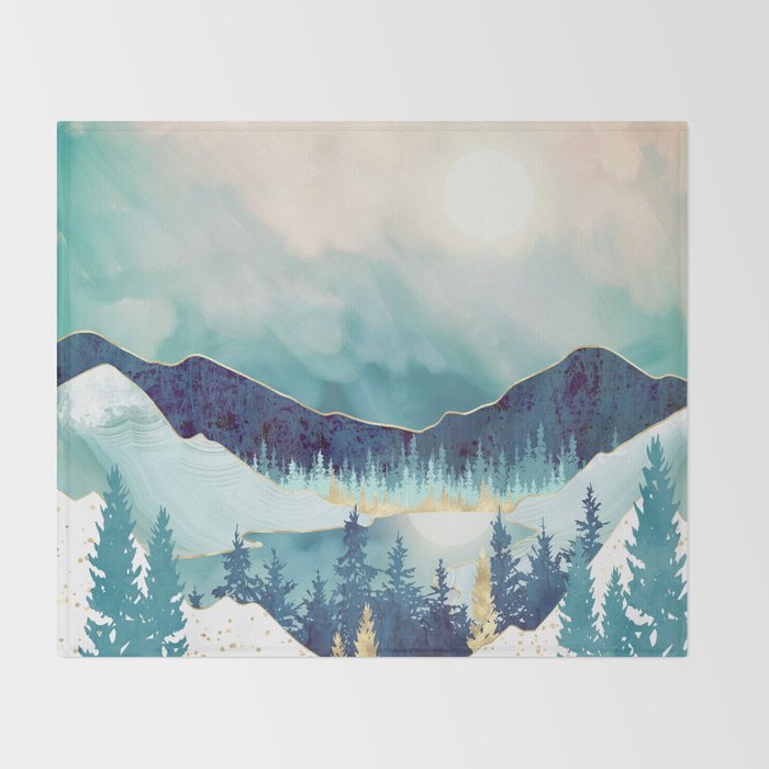Sky Reflection Throw Blanket Gallery Image 2