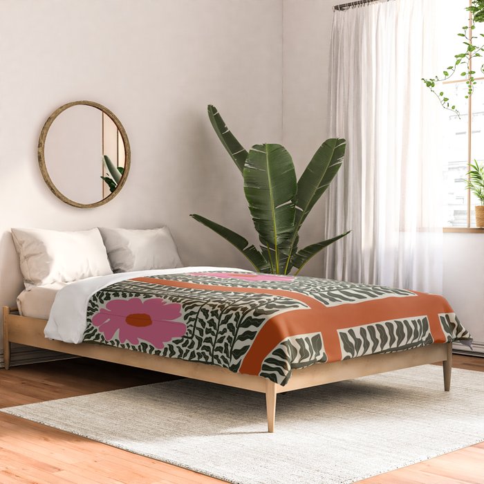 Fern and fun flower Comforter Gallery Image 2