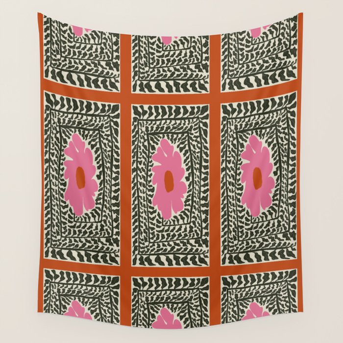 Fern and fun flower Wall Tapestry Gallery Image 1