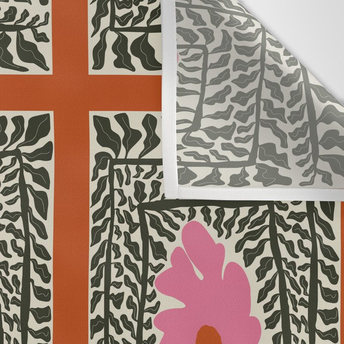 Fern and fun flower Wall Tapestry Gallery Image 3