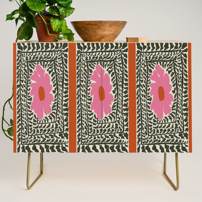 Fern and fun flower Credenza Gallery Image 1