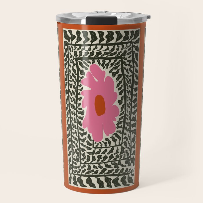 Fern and fun flower Travel Mug Gallery Image 1