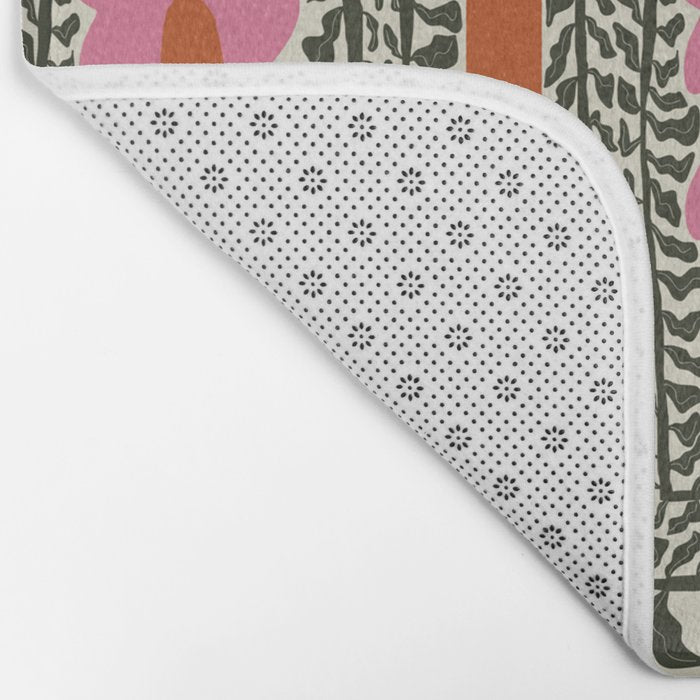 Fern and fun flower Bath Mat Gallery Image 2