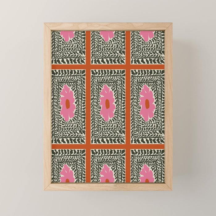 Fern and fun flower Mini Art Print Gallery Image 1