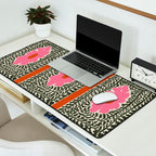Fern and fun flower Desk Mat Gallery Image 2
