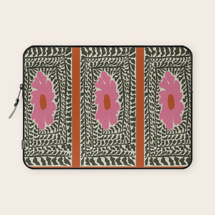 Fern and fun flower Laptop Sleeve Gallery Image 1