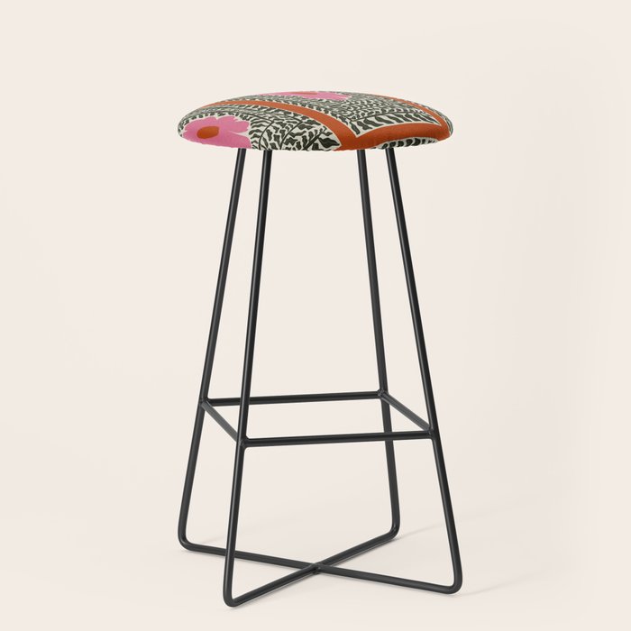 Fern and fun flower Stool Gallery Image 1