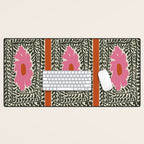 Fern and fun flower Desk Mat Gallery Image 1