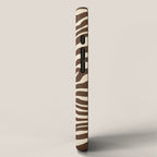 Coffee Brown Zebra Animal Print iPhone Case Gallery Image 2