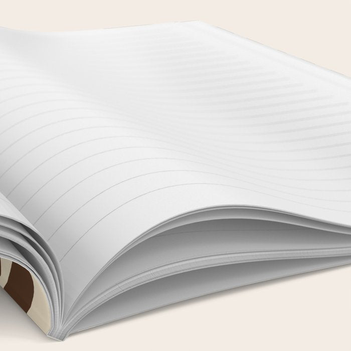 Coffee Brown Zebra Animal Print Notebook Gallery Image 2