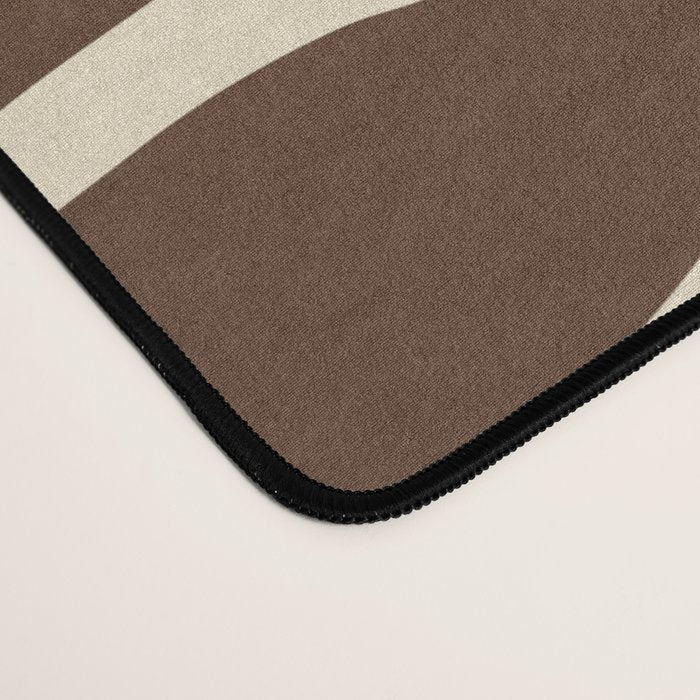 Coffee Brown Zebra Animal Print Desk Mat Gallery Image 4