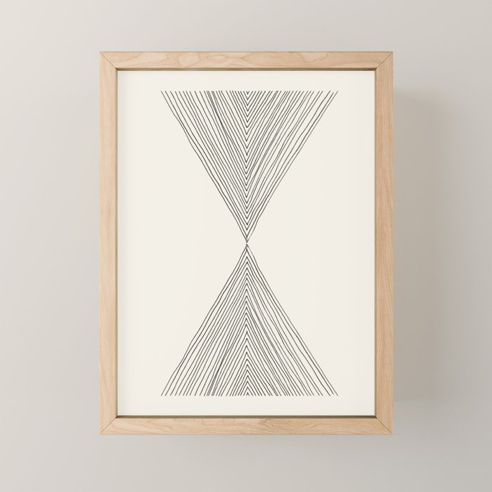 Minimalist Boho Triangles Mini Art Print Gallery Image 1