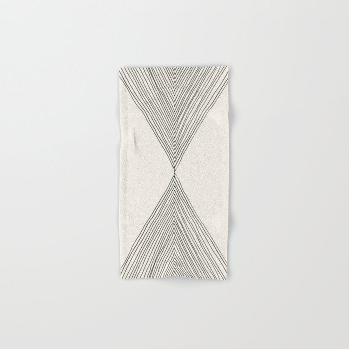 Minimalist Boho Triangles Bath Towel Gallery Image 1