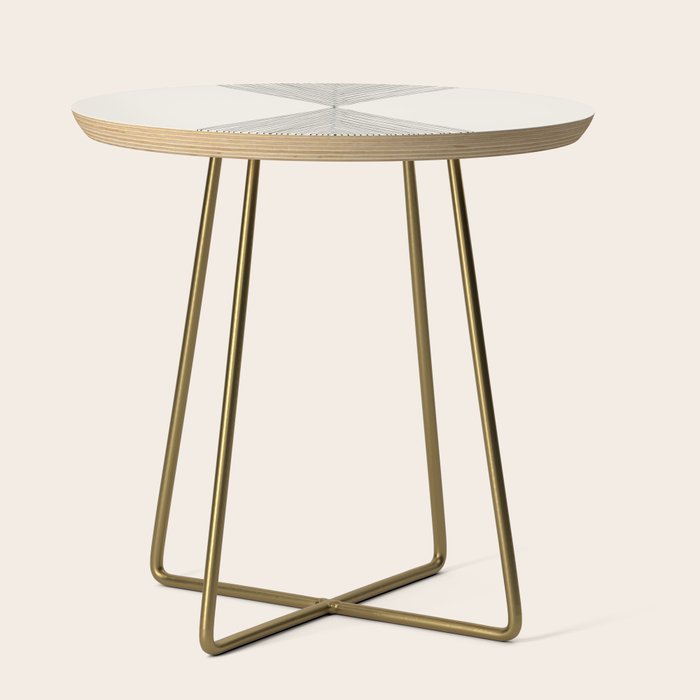 Minimalist Boho Triangles Side Table Gallery Image 1
