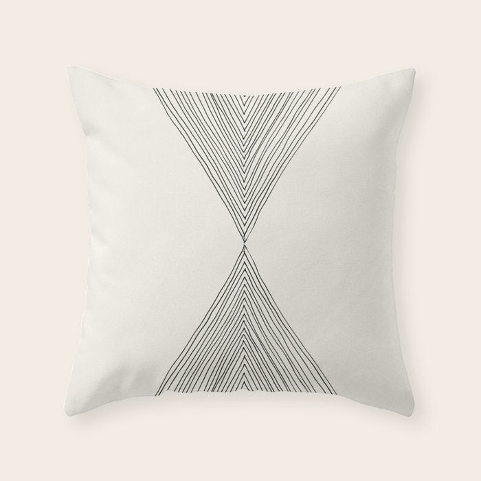 Minimalist Boho Triangles Throw Pillow Gallery Image 6