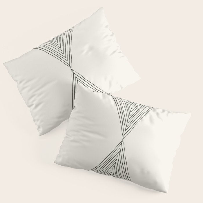 Minimalist Boho Triangles Pillow Sham Gallery Image 1