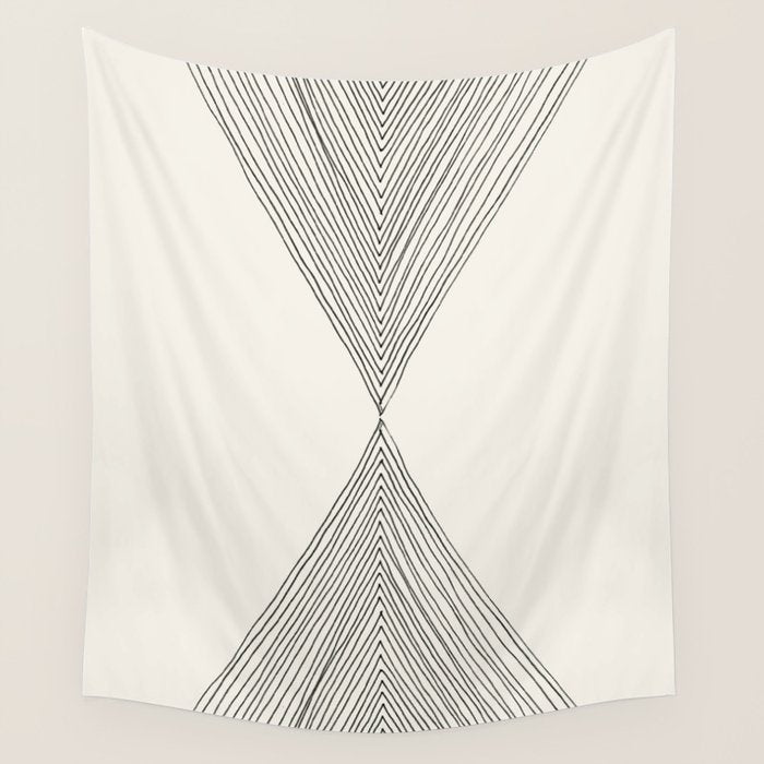 Minimalist Boho Triangles Wall Tapestry Gallery Image 4