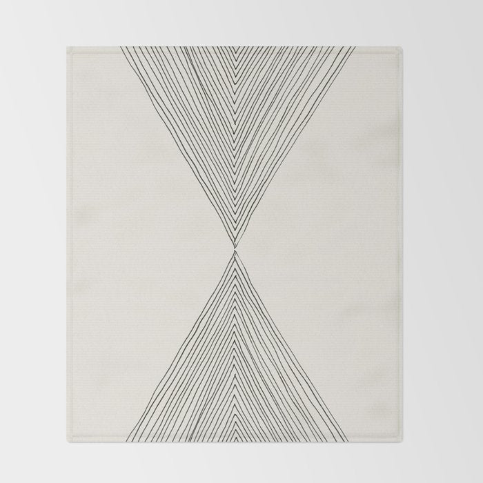 Minimalist Boho Triangles Throw Blanket Gallery Image 2