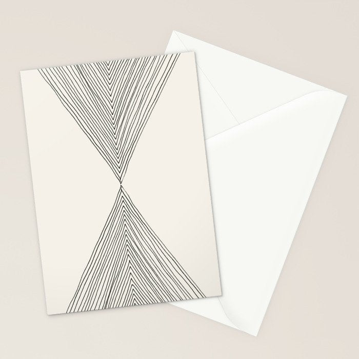 Minimalist Boho Triangles Stationery Card Gallery Image 2
