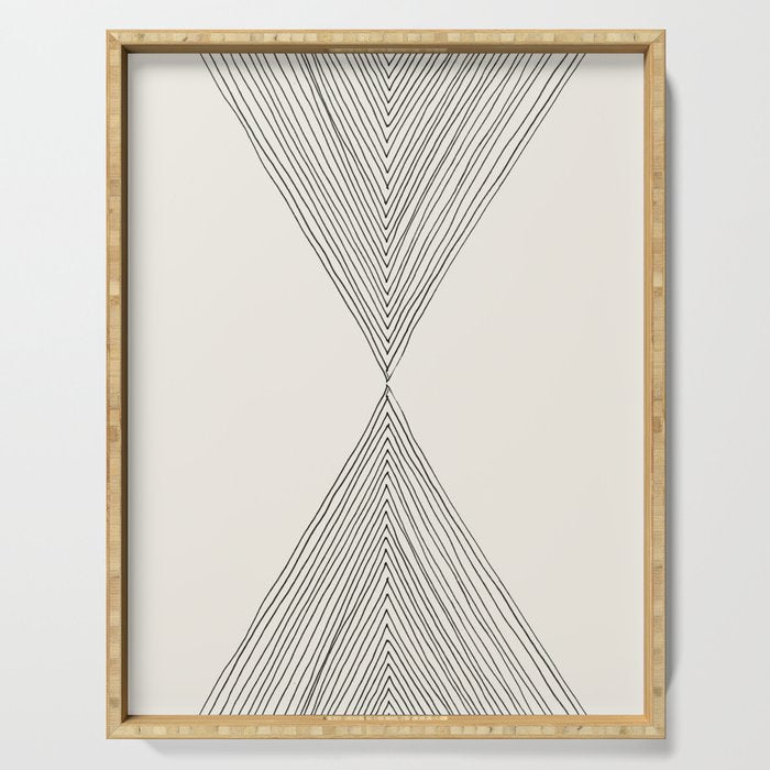 Minimalist Boho Triangles Serving Tray Gallery Image 1