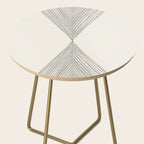Minimalist Boho Triangles Side Table Gallery Image 2
