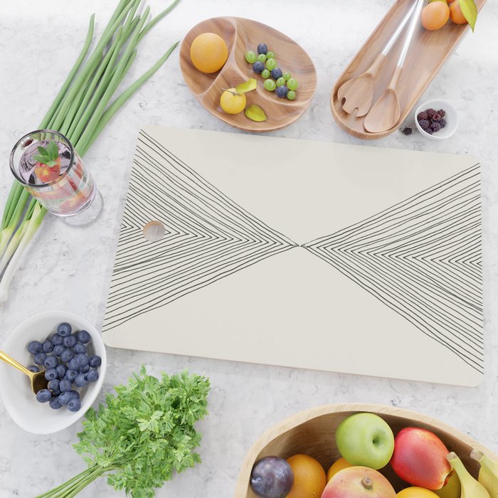 Minimalist Boho Triangles Cutting Board Gallery Image 2