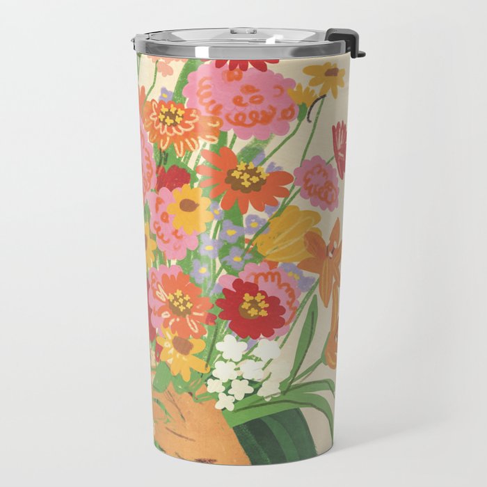Favourite flowers Travel Mug Gallery Image 2