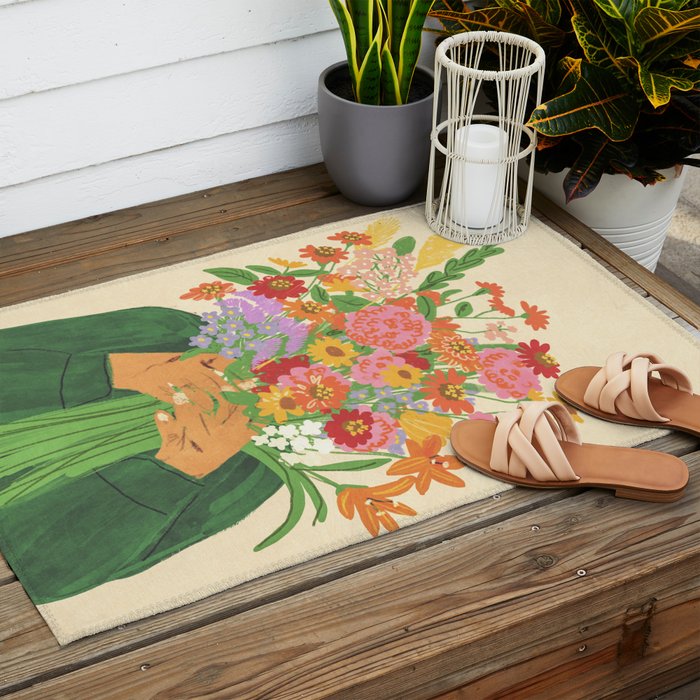 Favourite flowers Outdoor Rug Gallery Image 2