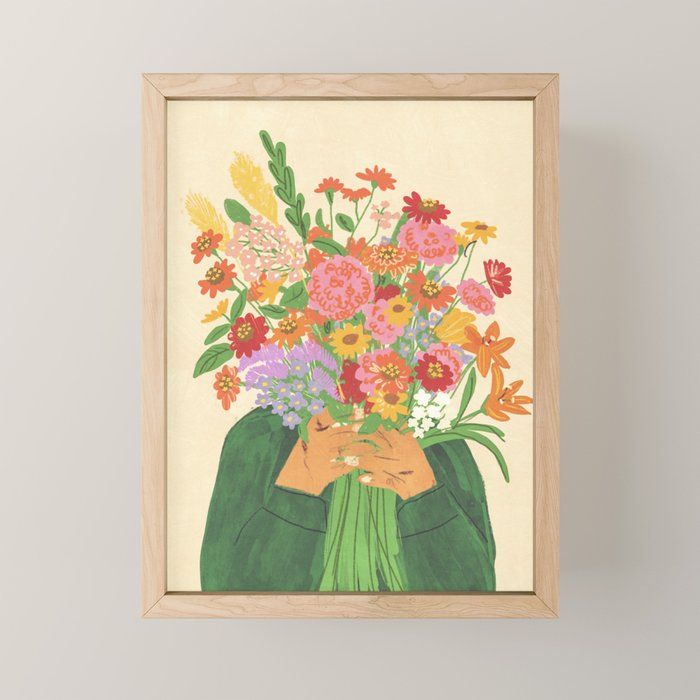 Favourite flowers Mini Art Print Gallery Image 1