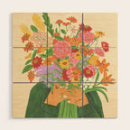 Favourite flowers Wood Wall Art Gallery Image 1