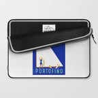 1941 PORTOFINO Italy Travel Poster Laptop Sleeve Gallery Image 2