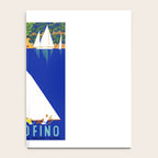 1941 PORTOFINO Italy Travel Poster Notebook Gallery Image 4