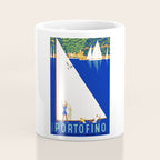 1941 PORTOFINO Italy Travel Poster Coffee Mug Gallery Image 4
