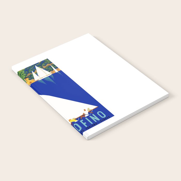 1941 PORTOFINO Italy Travel Poster Notebook Gallery Image 2