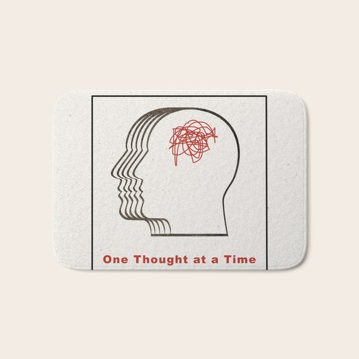 One Thought at a Time Bath Mat Gallery Image 1