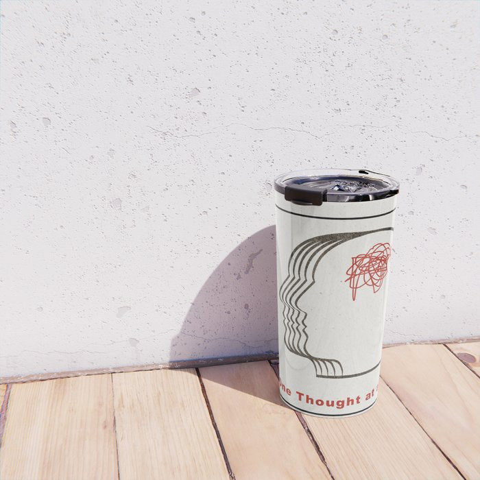 One Thought at a Time Travel Mug Gallery Image 4