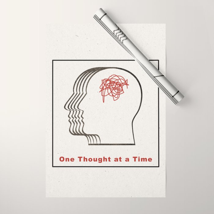 One Thought at a Time Wrapping Paper Gallery Image 1