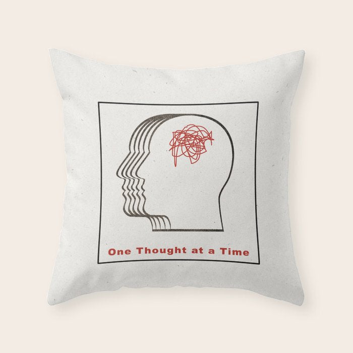 One Thought at a Time Throw Pillow Gallery Image 6