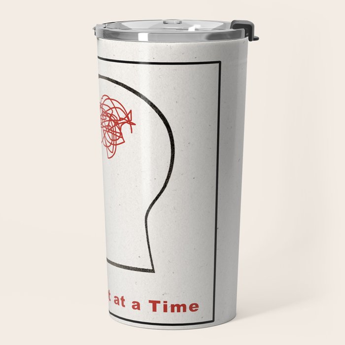 One Thought at a Time Travel Mug Gallery Image 2