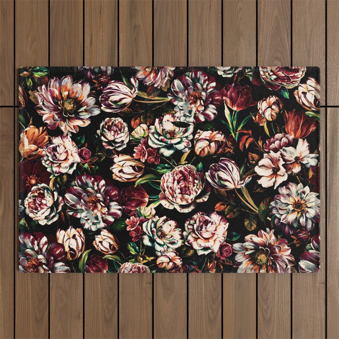 Dark Garden II Outdoor Rug Gallery Image 1