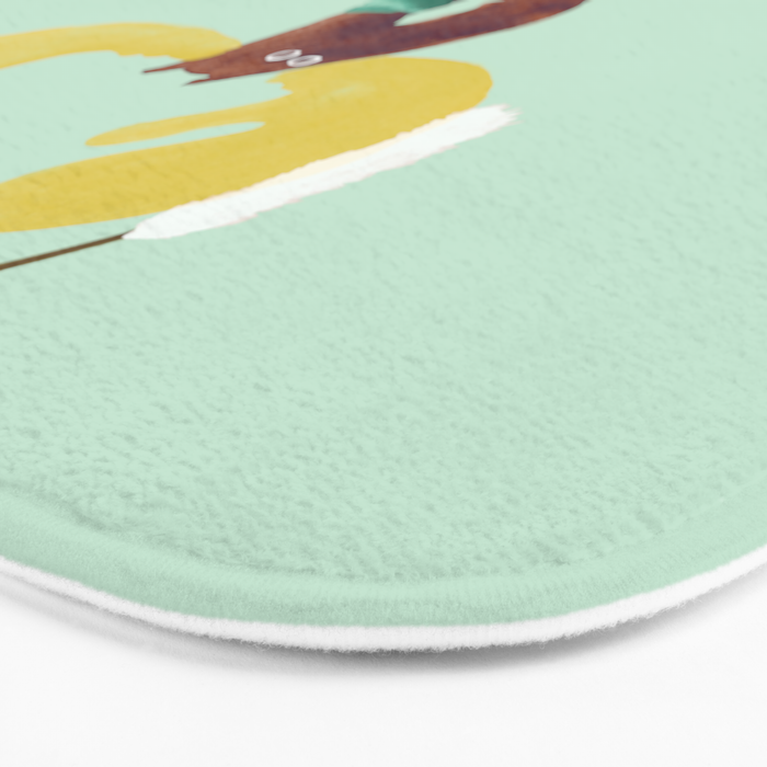 This moose is ready for winter Bath Mat Gallery Image 3