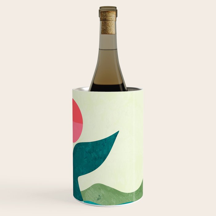 mid century whale sun sea Wine Chiller Gallery Image 3