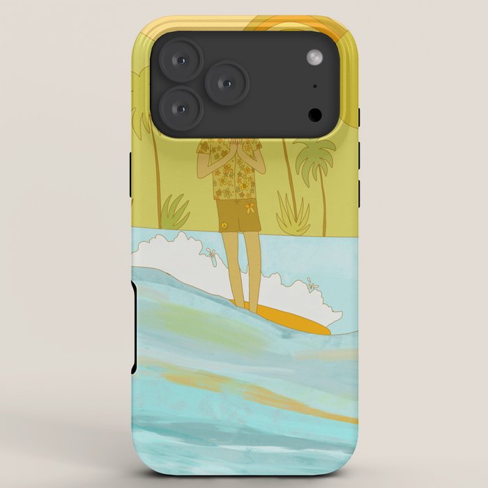 Give thanks retro surf art tropical peaceful by surfybirdy iPhone Case Gallery Image 8