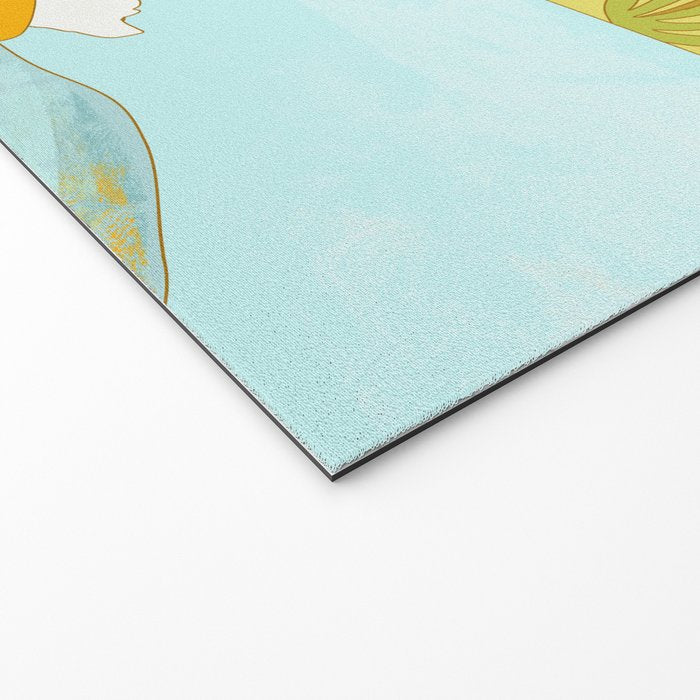 Give thanks retro surf art tropical peaceful by surfybirdy Welcome Mat Gallery Image 2