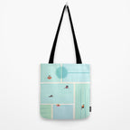 Saturdays At The Pool Illustration Tote Bag Gallery Image 2