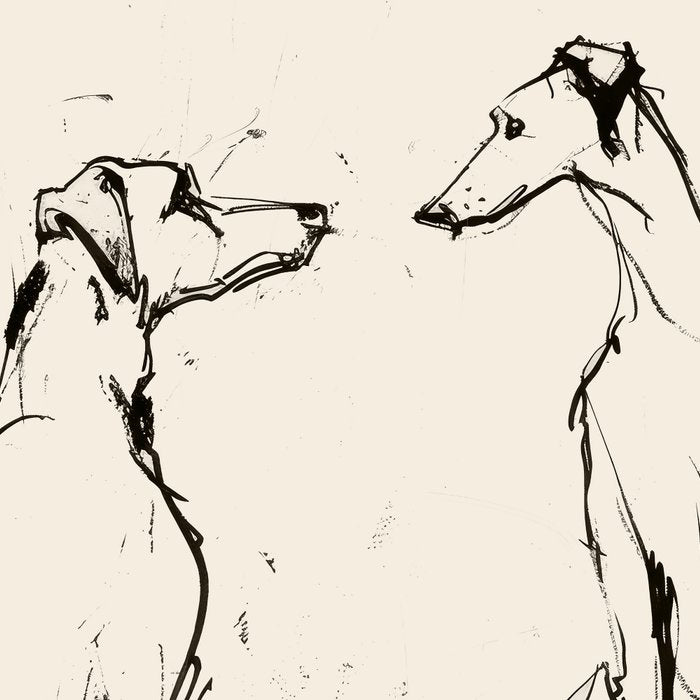 Greyhound Pair - Modern Sketch Coffee Mug Gallery Image 2