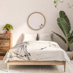 Greyhound Pair - Modern Sketch Comforter Gallery Image 3