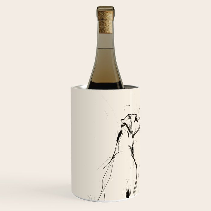 Greyhound Pair - Modern Sketch Wine Chiller Gallery Image 2